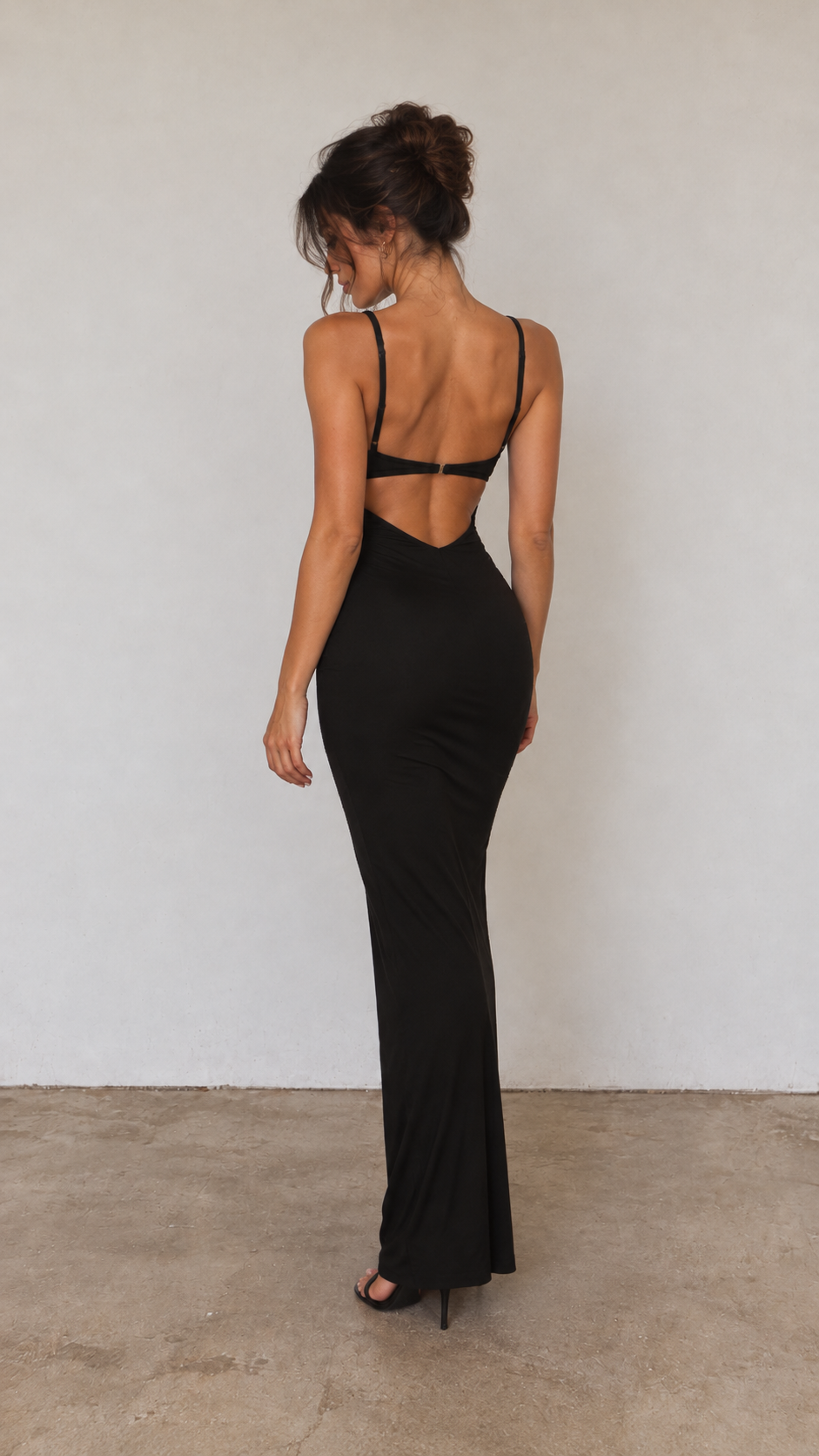 Robe Longue Glamour – Noir