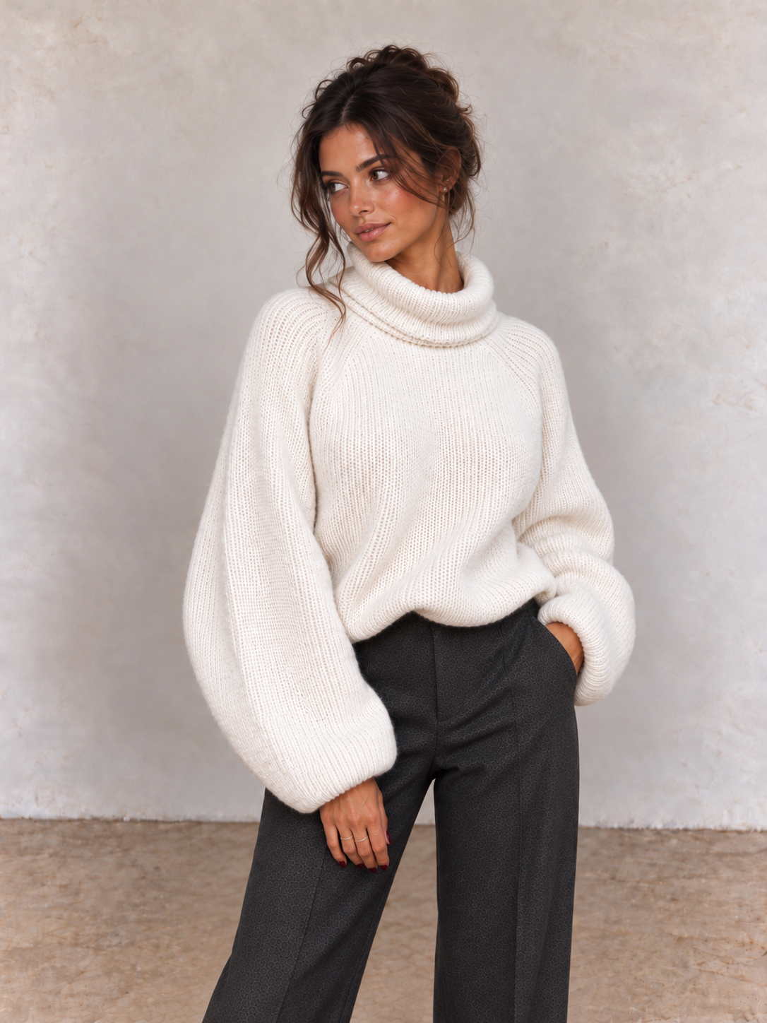 Pull en laine blanc