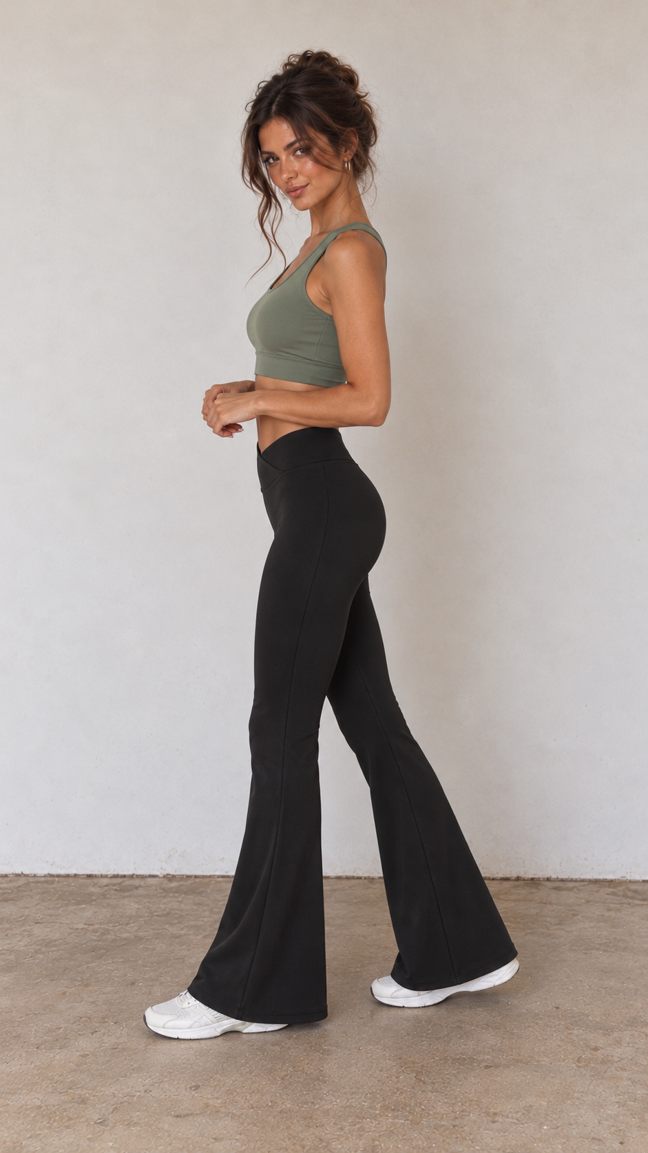 Legging taille haute croisé