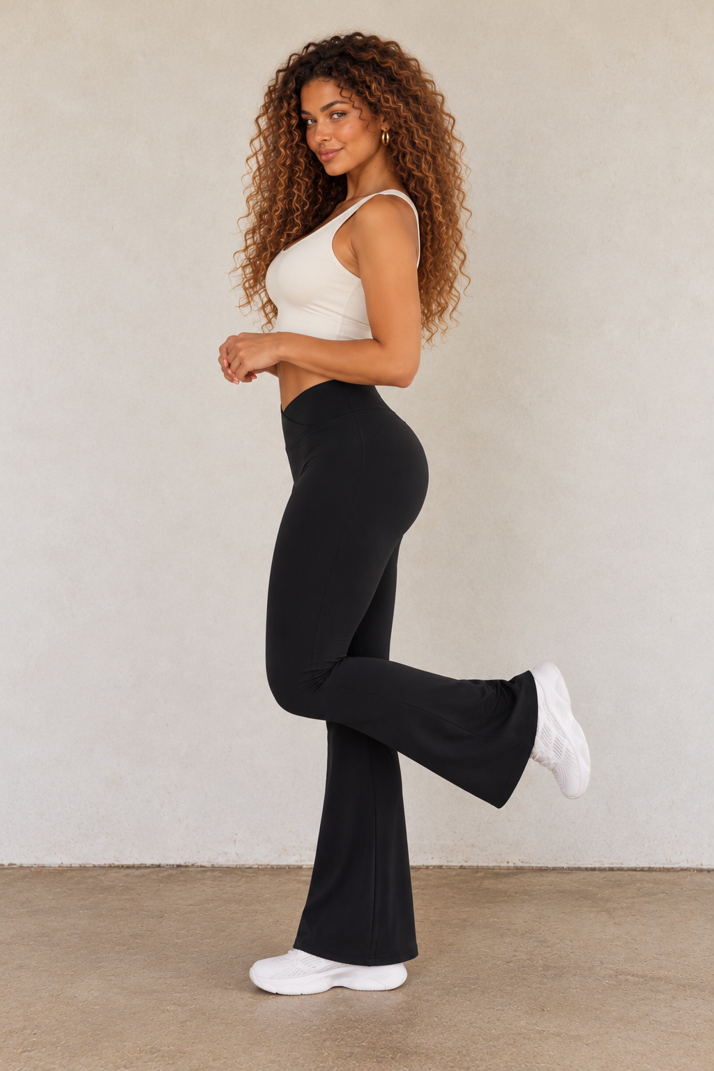 Legging taille haute croisé
